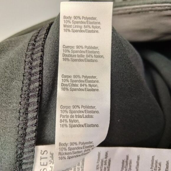 Spanx Red Hot Label Assets Leggings Womens Size M Black High Rise Moto Stretch - Picture 11 of 12